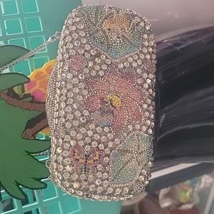 1 rhinestone pond clutch